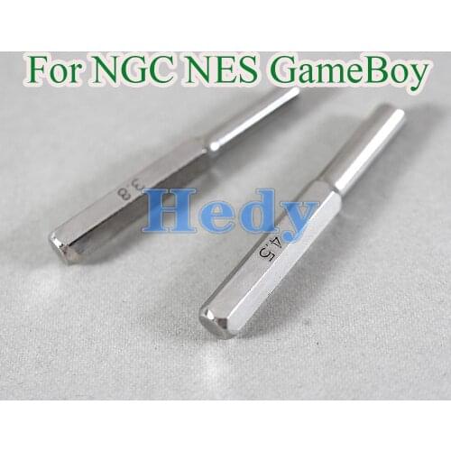 OCGAME 10pairs=20pcs high quality 3.8mm 4.5mm Security Screw Driver Game Bit For NGC N64 NES SNES Nintendo