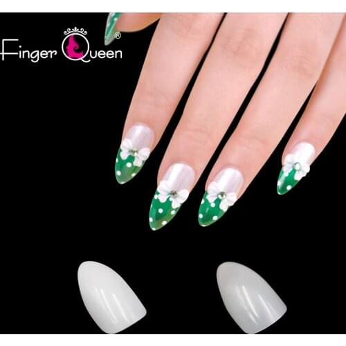 Fake Nails 500pcs Short Fashion Ballerina Coffin Nails Tips Half Cover False Nail