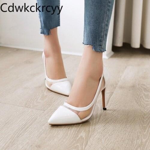 Spring and fall The New fashion Pointed temperament Fine heel Womens shoes All-match Occupation Gauze High heel Women shoes