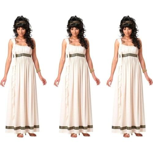 New Halloween Stage Performing Mythology Ancient Rome Greece Egypt Goddess Queen Costume