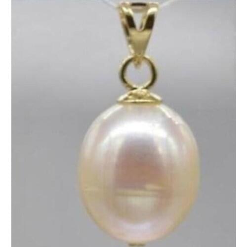 Charming 10-11mm pink pearl pendant necklace