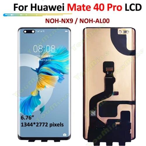 Original For Huawei Mate 40 Pro LCD Display Touch Panel Screen Digitizer Assembly for Huawei Mate40 Pro LCD Mate 40pro Display