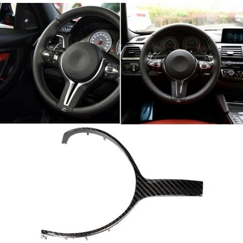 Carbon Fiber Inlaid Steering Wheel Trim Replacement for BMW M-sport Series car accessories форд фокус 2 Interior Stickers