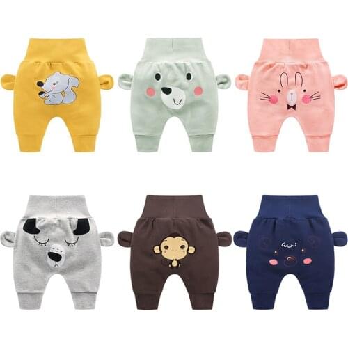 Baby Boys Girls Casual Cotton Trousers Toddler Infant Long Pants for Newborn