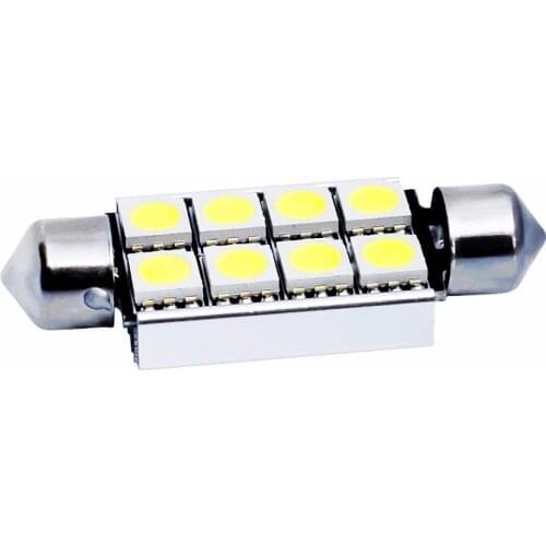 Manufacturer Direct Sale Automobile Led Double Point Lamp 41mm 5050 8smd Led Roof Lamp License Plate Lamp Backup Lamp