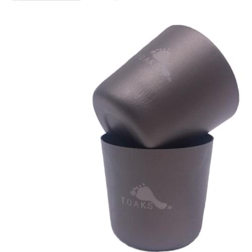TOAKS 30ml Ultralight Mini Tea Cup Outdoor Camping Titanium Wine Glass Titanium Water Cup 2pcs/4pcs
