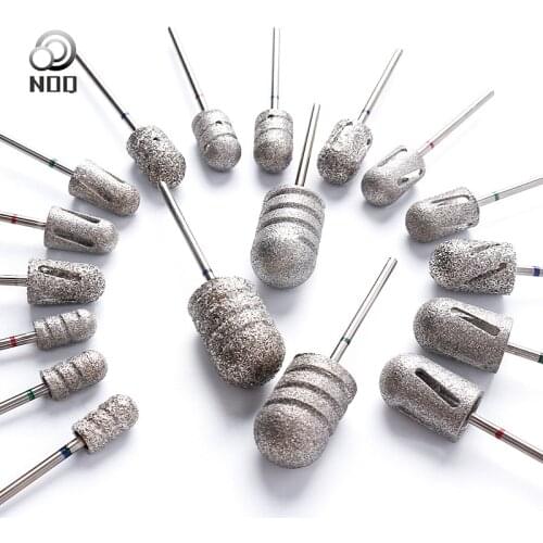 NOQ 25 Sizes Pedicure Nail Drill Bit Stainless Steel For Foot Callus Clean Cuticle Cutter Accessory Pedicure Tools Drill Machine