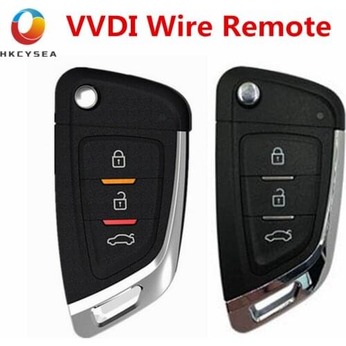 Xhorse Universal Wire 3 Button Remotes Key English Version for DF Style for VVDI2 Programmer or VVDI Mini Key Tool