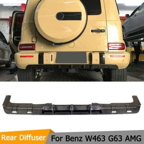 W463 rear bumper middle plates Carbon fiber for W463 G class G500 G55 G63 rear diffuser w463 carbon parts 2019