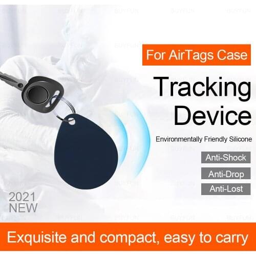For Apple Airtags Liquid Silicone Protective Sleeve For Apple Locator Tracker Anti-lost Device Keychain Protective Sleeve Coque