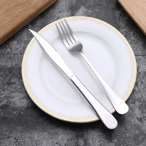 2 Pcs/set Stainless Steel Cutlery Set Household Cutlery Cutter Fork For Kitchen