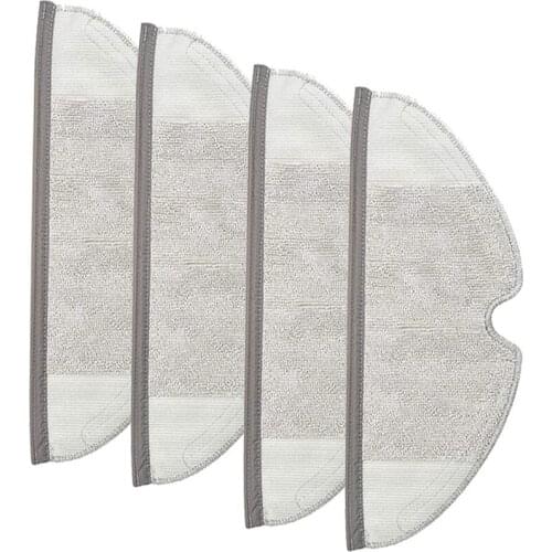 4 Pack Mops Pads Cloths for Roborock E25 S5 E20 E25 C10 S50 Replacement Mopping Accessories Kit