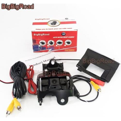 BigBigRoad Car Rear View Backup Reverse Camera For Toyota Land Cruiser Prado Install In Spare Tire Cover (Middle East)