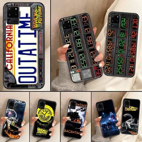Back To The Future Phone case For Samsung Galaxy Note 4 8 9 10 20 S8 S9 S10 S10E S20 Plus UITRA Ultra black 3D coque trend Etui