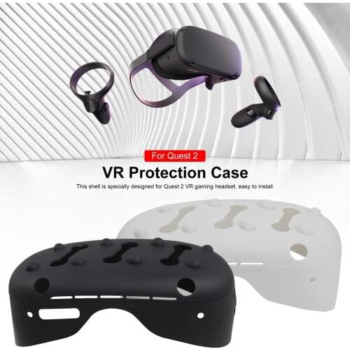 VR Headset Cover Dust-proof VR Protection Case For Quest 2 Black White Silicone VR Lens Cover For Oculus Quest 2 Dropshipping
