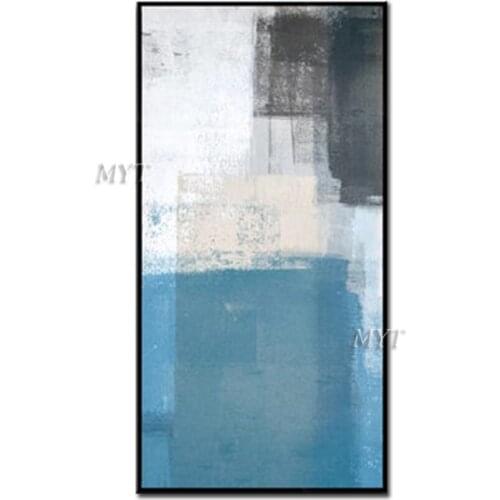 Color Stitching Abstract Handpainted Beautiful Oil Painting Wall Art Home Decor Picture Modern Oil Painting On Canvas No Framed