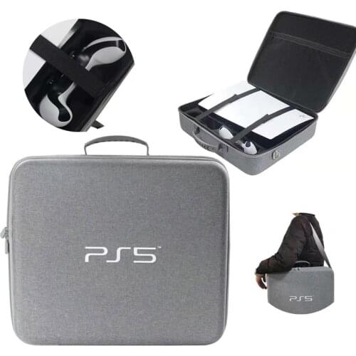 Travel Storage Handbag For PS5 Console Protective Luxury Bag Adjustable Handle Grip Bag For Playstation 5 Travel Carrying Case