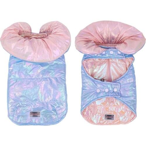 Reversible Pet Coat Warm Waterproof Cat Dog Down Jacket Windproof Puppy Hoodie Coat Pet Clothes For Small Medium Dogs