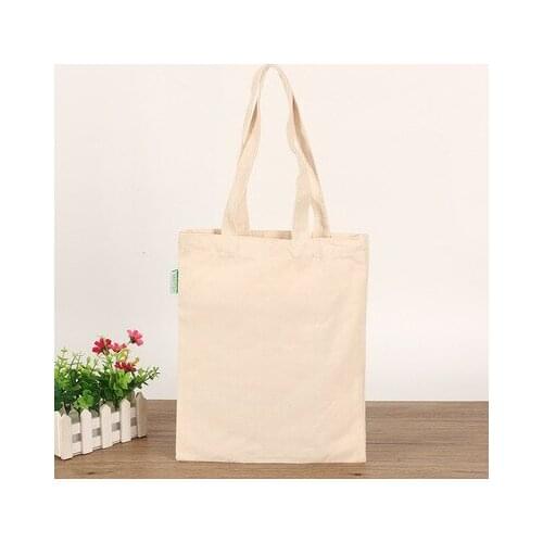 Blank Pattern Canvas Shopping Bags Eco Reusable Foldable Shoulder Bag Handbag Tote Cotton Tote Bag Wholesale Custom