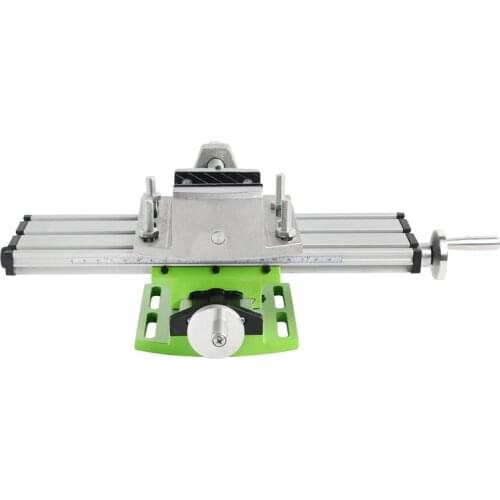 Multifunction Milling Machine Bench Drill Vise Worktable X Y-Axis Adjustment Coordinate Table+2.5Inch Parallel-Jaw Vice