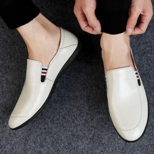 Spring and autumn mens shoes leather comfortable high quality lightweight leather shoes non-slip wear-resistant large size 46