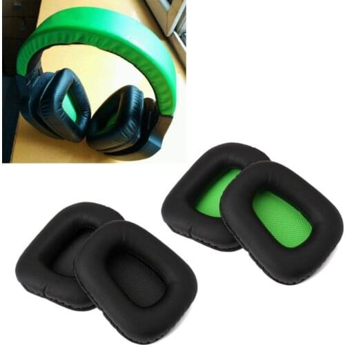 Soft Replacement Ear Pads For Razer Electra Headphones Memory Foam UP Leather Earpads For Comfort Sound Quality Razer Headset