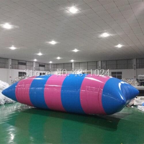 High Quality 6x2m 0.9mm PVC Tarpaulin Inflatable Water Blob Inflatable Blob Jump Water Toys Water Blob Bag Come With a Pump