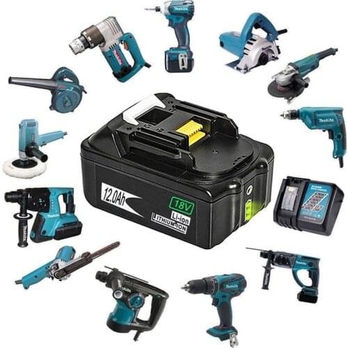 18V 12000mAh 12.0Ah RechargeableFor Makita Power Tools Battery with LED Li-ion Replacement LXT BL1860B BL1860 BL1850