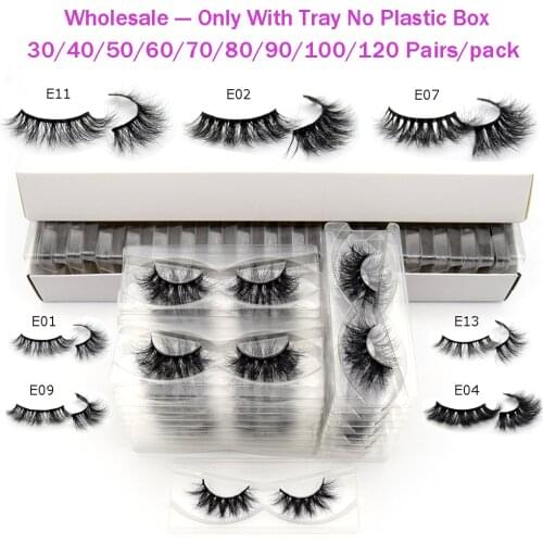 30/60/90/100/120/240pairs/pack Visofree mink eyelashes bulk Natural lashes Reusable makeup False Eyelashes Faux cils wholesale