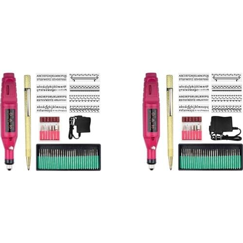 HLZS-Electric Micro-Engraver Pen Mini Diy Vibro Engraving Tool Kit for Metal Glass Ceramic Plastic Wood Jewelry