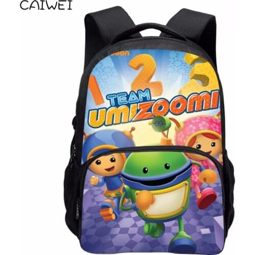 Team Umizoomi Cartoon Backpack Boys 2018 New Fashion Print Teenager Casual Travel Backpacks Kids Double Shoulder Schoolbags