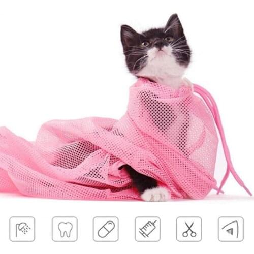 Pet Bath Bag Cat Dog Grooming Adjustable Multi-function Polyester Portable Pet Grooming Bag for Examing