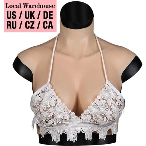 U-Charmmore Oil-Free Liquide Silicone Breast Forms Artificial Breastplate For Drag Queen Boy TO Girl Transformation Huge Size