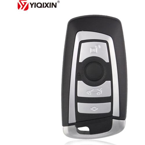 YIQIXIN 4 Buttons Smart Car Remote Key Keyless Shell For BMW 1 3 5 6 7 Series X3 X4 CAS4 System Smart Key Fob Case