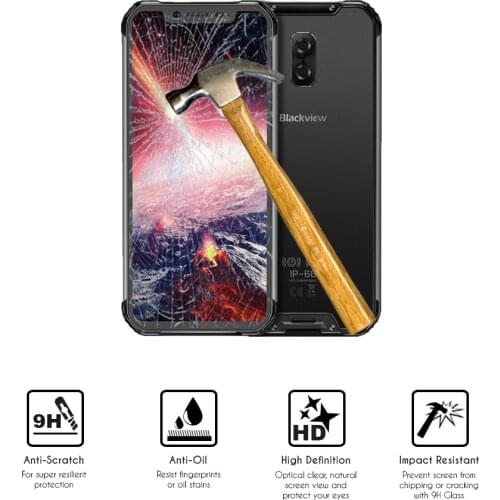 Smartphone tempered glass Protector for Blackview BV9600 (2019) (4G) 6.21"
