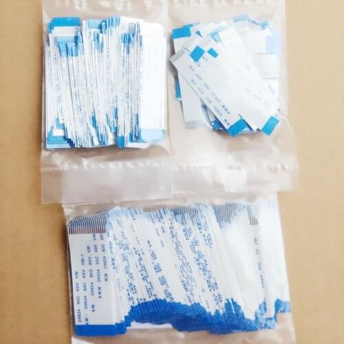 100PCS FPC/FFC Ribbon Flexible Flat Cable Pitch 1mm Reverse B Type Wire Length 5CM 4P/6/8/10/12/20/24/30pin