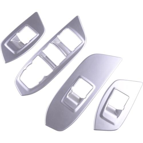 ABS Chrome Silver Window Switch Cover Trim Panel Fit For Chevrolet Equinox 3rd 2018 2019 Car Styling