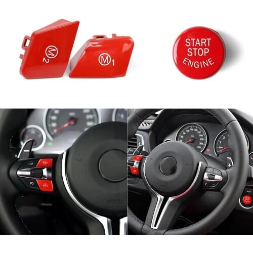 Car Switch Accessories with START Stop Engine Button Car Steering Wheel For BMW M1 F87 M2 F80 M3 F82 M4 M5 M6 F85 X5M F86 X6M