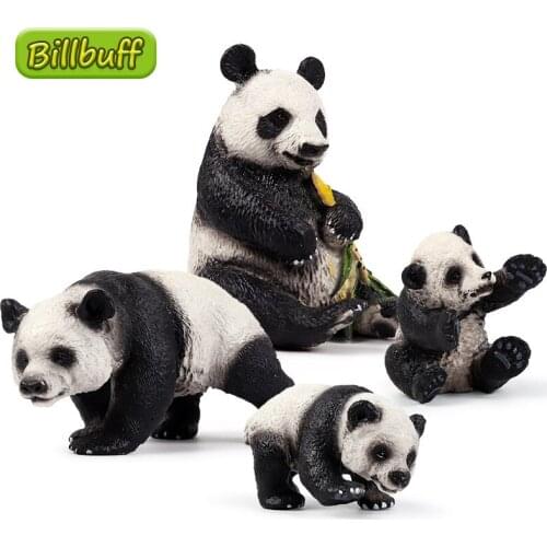 Hot Simulation Wild Animal PVC China Panda Model Action Figures Collection Miniature Cognition Educational Toy for Children Gift