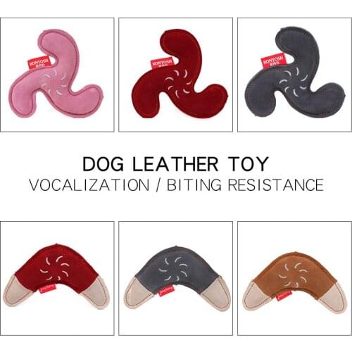 Dog Toys Resistance To Bite Squeaky Sound Pet Toy For Cleaning Teeth Leather Puppy Dogs Chew Supplies
