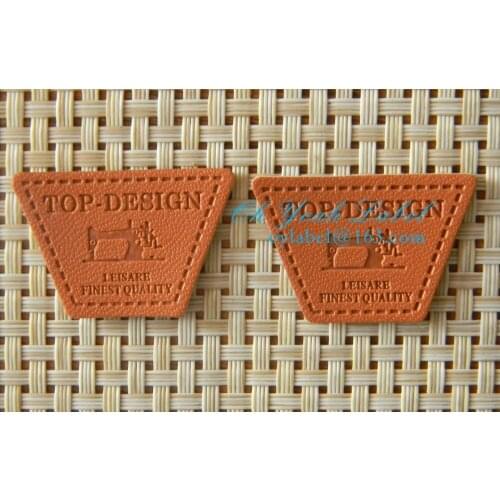 Custom made high quality leather label / leather patch /pu patch