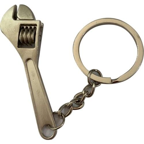 2pc New charming novelty Metal Adjustable Tool Wrench Spanner Key Chain Ring Keyring Pocket Tools hot sales