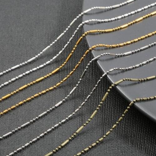 1M/5M Metal Chain Iron Chain Antique Bronze Gold Sliver Plated for DIY Fashion Necklace Bracelet Jewelry Making Accessories