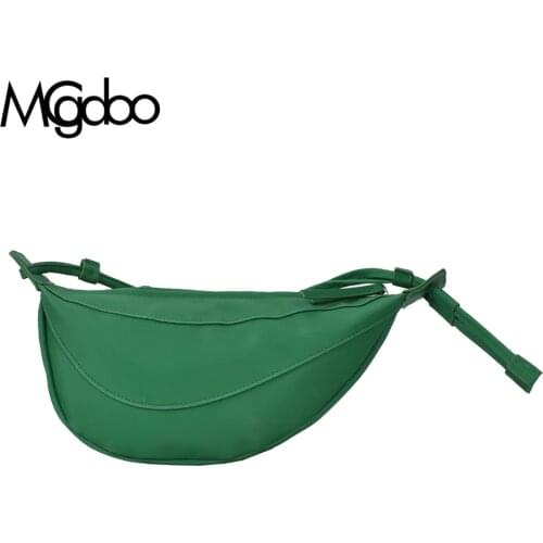 Mgcdoo Fashion Design Crossbody Bags For Women Shopping Shoulder bag Simple Half Moon Messenger Bags Dumpling Handbag Female