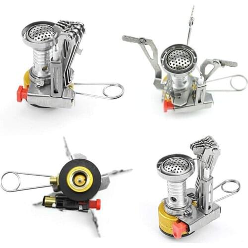 Mini Camping Stoves Folding Outdoor Gas Stove Portable Furnace Cooking Picnic Split Stoves Cooker Burners New Arrival /40
