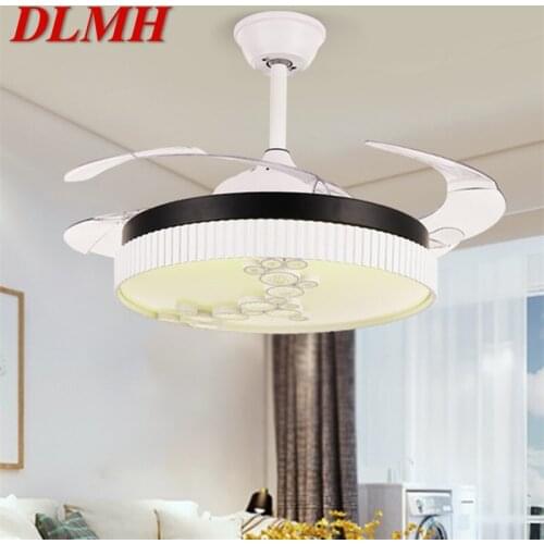 DLMH Ceiling Fan Light Invisible Lamp With Remote Control Modern Simple LED For Home Living Room