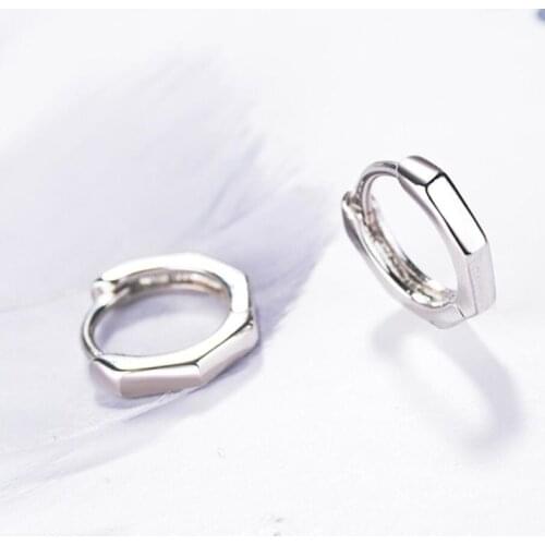 Korea Simple Student Accessories 925 Sterling Silver Temperament Personality Fashion Female Dangle Earrings SEA362
