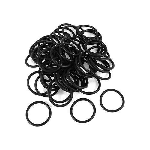 60 Pcs 38mm x 4mm Rubber Sealing Washers Oil Filter O Rings Black