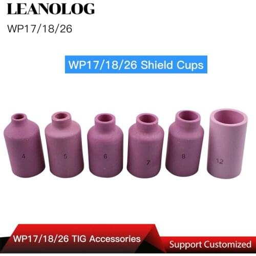 TIG Welding Machine Welder Accessories/Consumables WP26 17 18 Series Torch/Gun Porcelain Shield Cups Ceramic Nozzles
