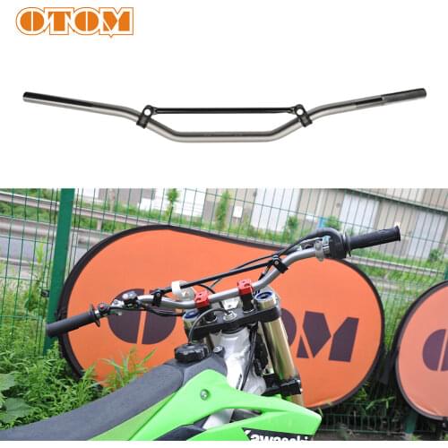 OTOM 22mm Universal Motorcycle Handlebar Motor Motorbike Aluminum Alloy Handlebars Motocross Scooter Retro Anti-rust Handle Bars